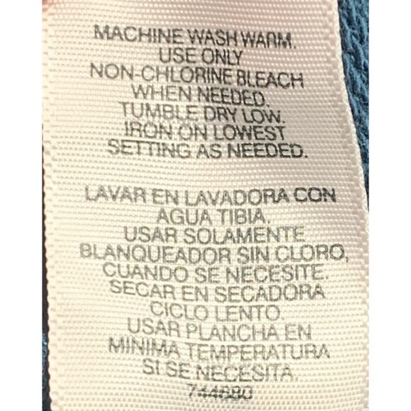 SJB Active Jacket Pullover Womens Sz Large Blue Button Hooded Long Sleeve Pocket - Picture 9 of 12